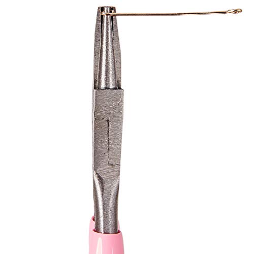 SUNNYCLUE 4.5 Inch Round Concave Pliers Wire Looping Pliers Mini P...