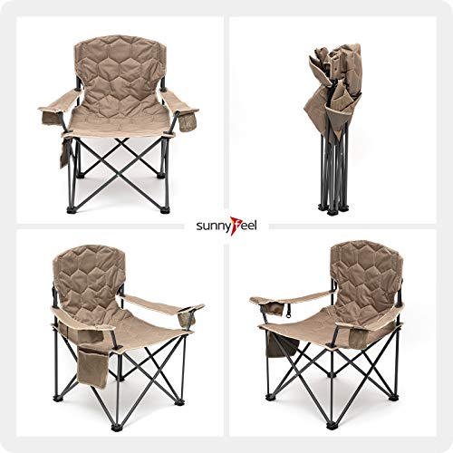 Sunnyfeel XL Oversized Camping Chair Heavy Duty Supports 500 LBS I...
