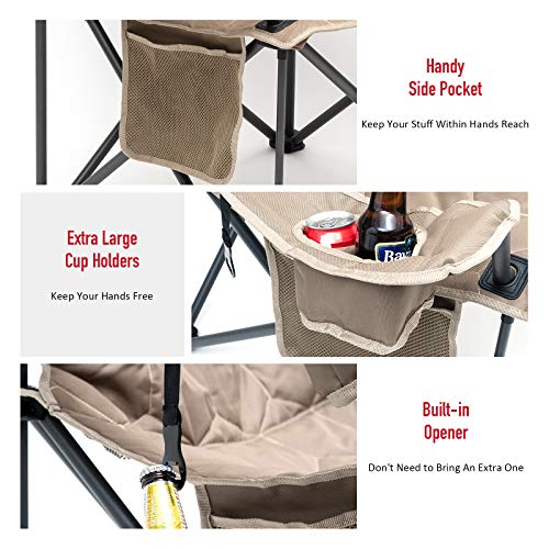 Sunnyfeel XL Oversized Camping Chair Heavy Duty Supports 500 LBS I...