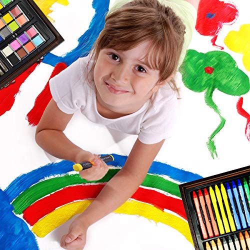 Sunnyglade 145 Piece Deluxe Art Set, Wooden Art Box & Drawing Kit ...