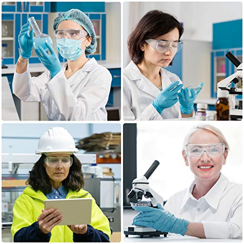 Protective Safety Glasses with Clear Anti-fog Lenses Transparent E...