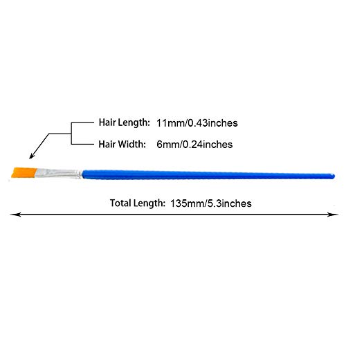 50 Pcs Pointed Round Brushes for Kids/Students/Starter/Teens ，Det...