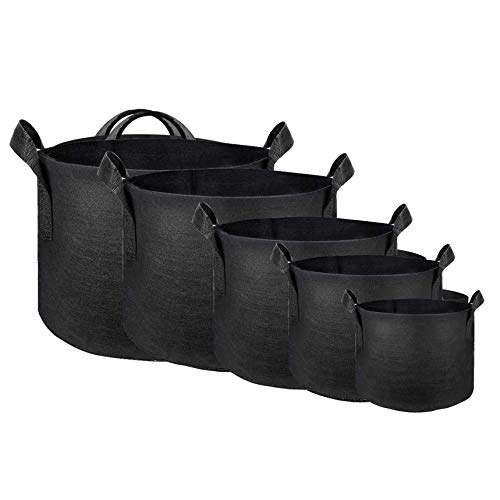 SunStream 5-Pack 10 Gallons Heavy Duty Thickened Nonwoven Fabric P...