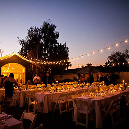 SUNTHIN 48FT LED Outdoor String Light with Shatterproof LED Filame...