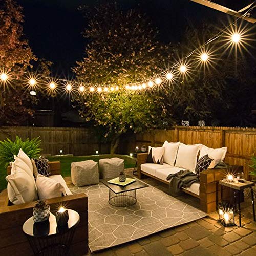 SUNTHIN 48FT LED Outdoor String Light with Shatterproof LED Filame...