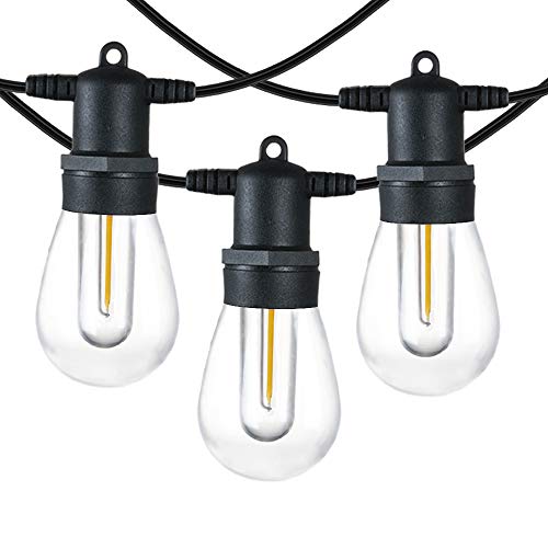 SUNTHIN 48FT LED Outdoor String Light with Shatterproof LED Filame...