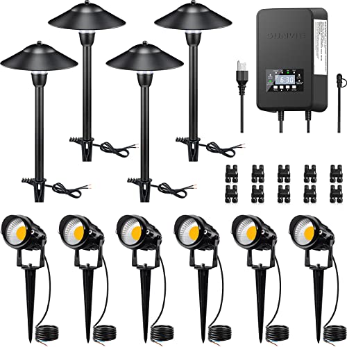 SUNVIE LED Landscape Lighting Kit Low Voltage Landscape Lights wit...