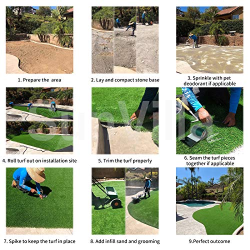 SunVilla SV6.5X10 Realistic Indoor/Outdoor Artificial Grass/Turf...