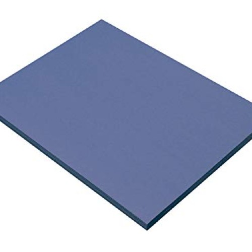 SunWorks 7403 Construction Paper, 9 x 12, 50 Sheets/Pack, Blue