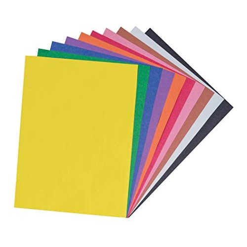 SunWorks Construction Paper, 10 Assorted Colors, 9 x 12, 500 She...