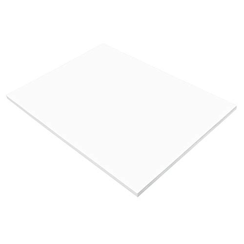 SunWorks Construction Paper, 58 lbs, 18 x 24, Bright White, 50 She...