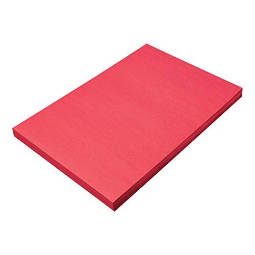 SunWorks Construction Paper, Holiday Red, 12 x 18, 100 Sheets