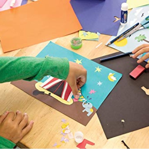 SunWorks Construction Paper Sampler, 12 Assorted Colors, 9 x 12,...