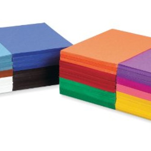 SunWorks Construction Paper Sampler, 12 Assorted Colors, 9 x 12,...