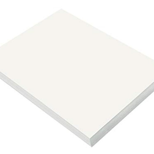SunWorks Heavyweight Construction Paper, 9 x 12 Inches, White, 100...