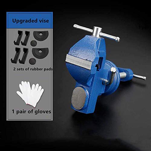 Vise Universal Rotate 360° Work Bench Clamps-on Vise Table Vise, 2.5