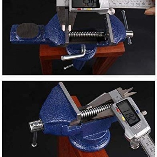 Vise Universal Rotate 360° Work Bench Clamps-on Vise Table Vise, 2.5
