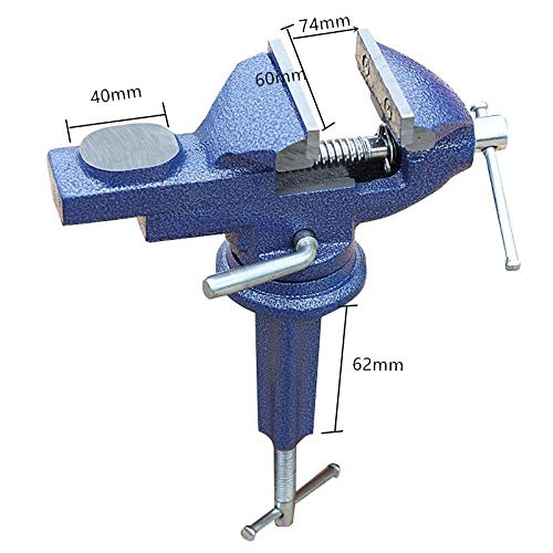 Vise Universal Rotate 360° Work Bench Clamps-on Vise Table Vise, 2.5