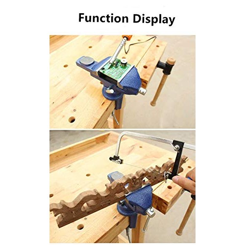 Vise Universal Rotate 360° Work Bench Clamps-on Vise Table Vise, 2.5