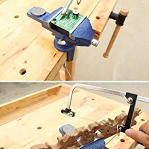 Vise Universal Rotate 360° Work Bench Clamps-on Vise Table Vise, 2.5