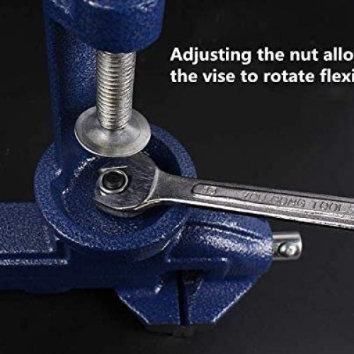 Vise Universal Rotate 360° Work Bench Clamps-on Vise Table Vise, 2.5