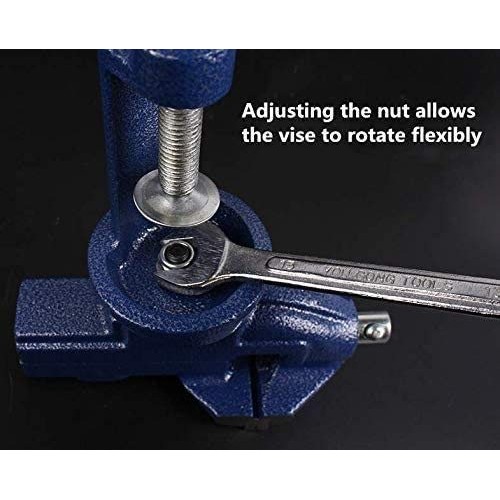 Vise Universal Rotate 360° Work Bench Clamps-on Vise Table Vise, 2.5