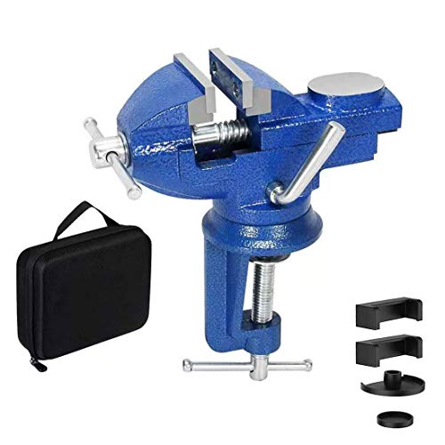 Vise Universal Rotate 360° Work Bench Clamps-on Vise Table Vise, 2.5