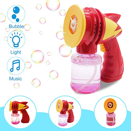 SUNYPLAY 2 Bubble with 2 Bottles of Bubble Solution, Automati...