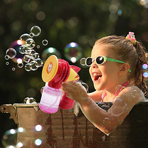 SUNYPLAY 2 Bubble with 2 Bottles of Bubble Solution, Automati...
