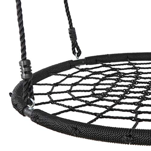 SUPER DEAL 40 Spider Web Tree Swing Net Swing Platform Rope Swin...