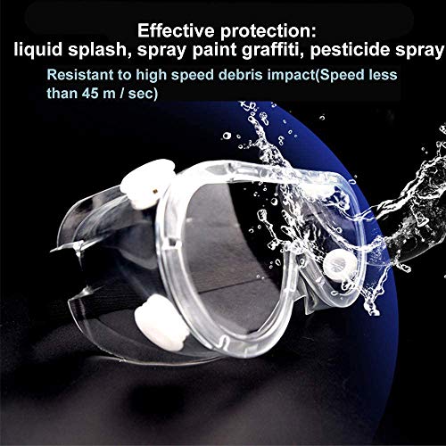 SuperMore 2PCS Anti-Fog Protective Safety Goggles Clear Lens Wid...