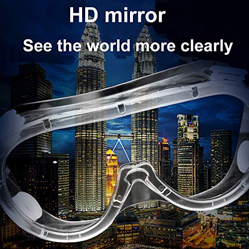 SuperMore 2PCS Anti-Fog Protective Safety Goggles Clear Lens Wid...
