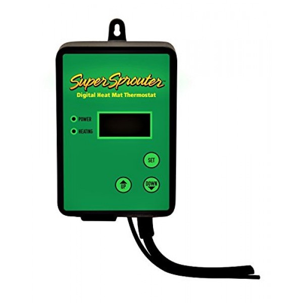 Super Sprouter Digital Thermostat for Seedling Heat Mat