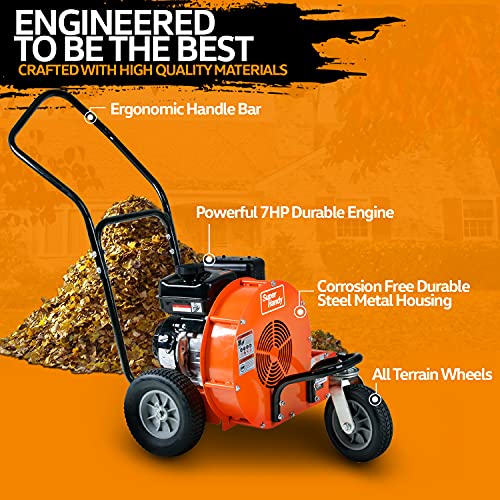 SuperHandy Leaf-SNOW Blower Wheeled Walk Behind Jet Sweep Manual P...