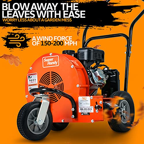 SuperHandy Leaf-SNOW Blower Wheeled Walk Behind Jet Sweep Manual P...