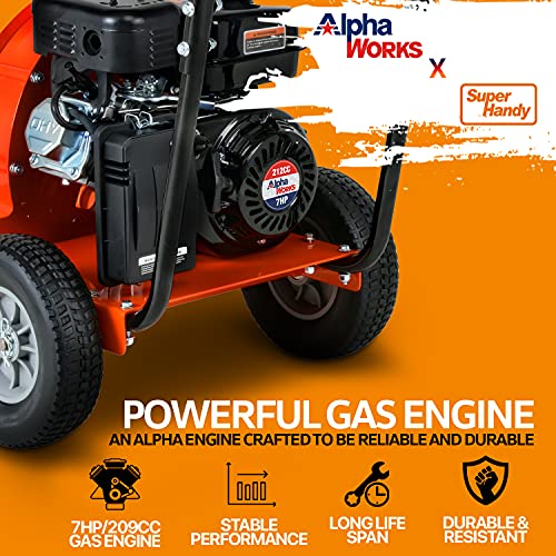 SuperHandy Leaf-SNOW Blower Wheeled Walk Behind Jet Sweep Manual P...