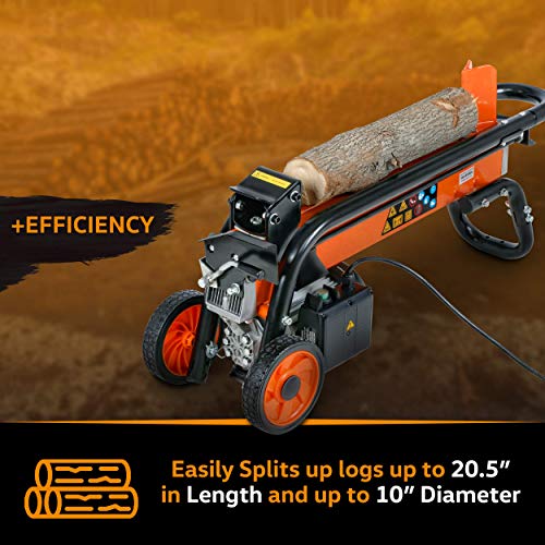 SuperHandy Log Splitter Electric Portable 1-3/4eHP 15Amp 1500Watt ...