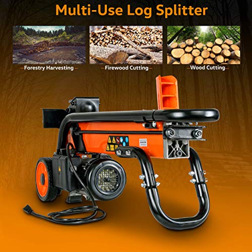 SuperHandy Log Splitter Electric Portable 1-3/4eHP 15Amp 1500Watt ...