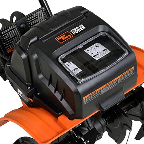 SuperHandy Tiller Cultivator Rototiller Electric Portable 40V 14 ...