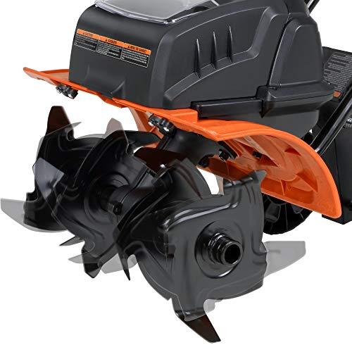 SuperHandy Tiller Cultivator Rototiller Electric Portable 40V 14 ...