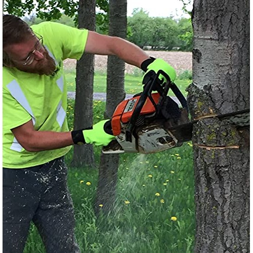 Endura Hi-Viz Cut-Resistant Chainsaw Gloves- 385CS/XL