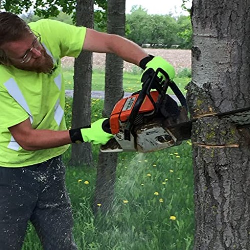 Endura Hi-Viz Cut-Resistant Chainsaw Gloves- 385CS/XL