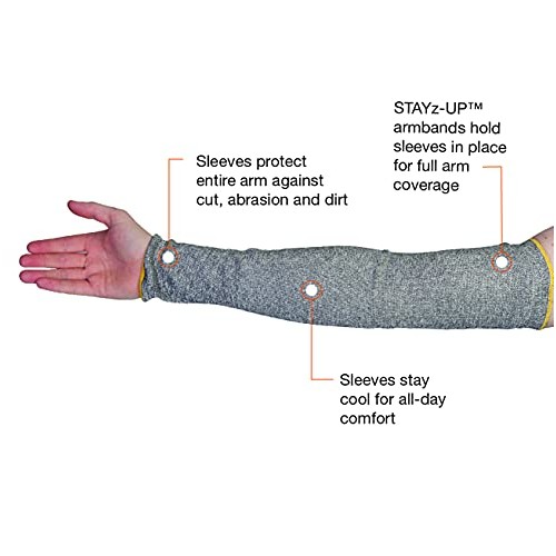KTAG1T18T TenActivTM Grey Stay-Cool Cut-Resistant Sleeve 18 Lengt...