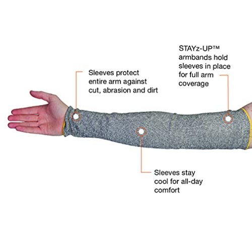 KTAG1T18T TenActivTM Grey Stay-Cool Cut-Resistant Sleeve 18 Lengt...