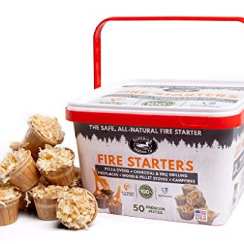 Superior Trading Fire Starter Pods in Plastic Bucket - Fire Starte...