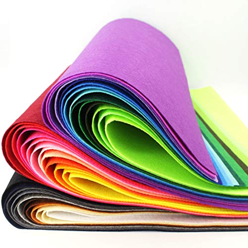 Superise Felt Fabric Sheets 40PCS Felt Fabric Sheets Patchwork Sew...