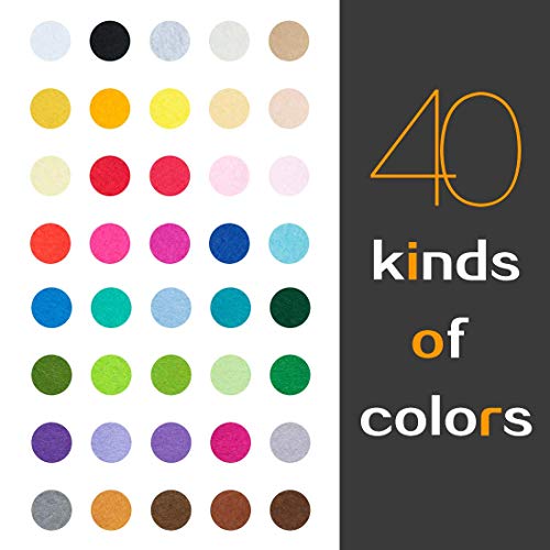 Superise Felt Fabric Sheets 60PCS Felt Fabric Sheets Patchwork Sew...