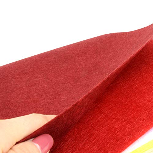 Superise Felt Fabric Sheets 60PCS Felt Fabric Sheets Patchwork Sew...
