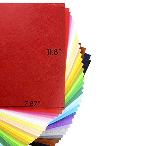 Superise Felt Fabric Sheets 60PCS Felt Fabric Sheets Patchwork Sew...