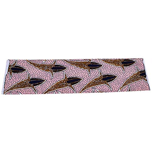 African Fabrics 6 Yards Ankara Waxed Printed Fabric Beautiful Abst...